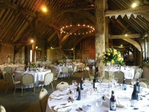 Red Barn - table-flowers